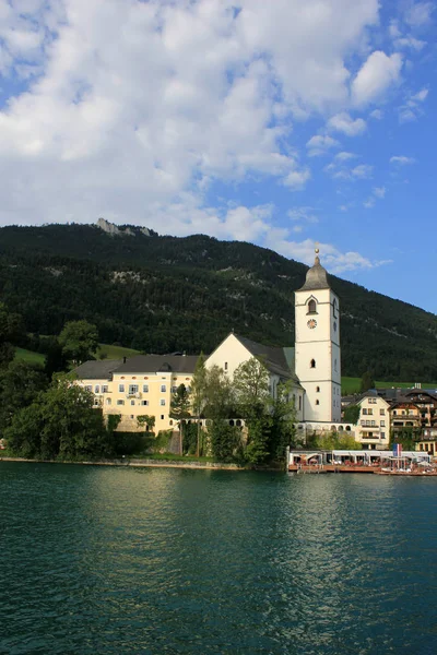 Vue Panoramique Sur Magnifique Paysage Alpin — Photo