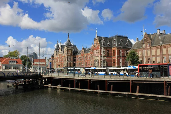 Raffinerie Pétrole Dans Port Amsterdam — Photo