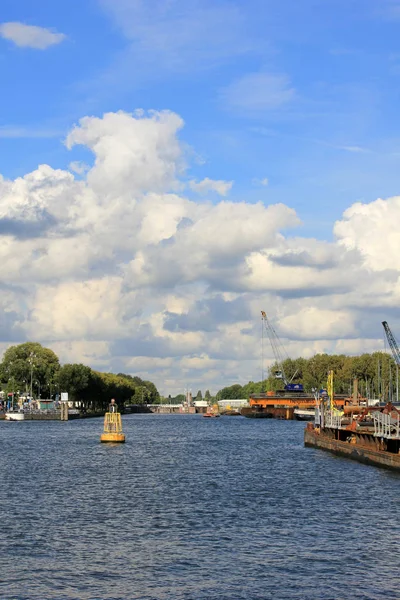 Oljeraffinaderi Hamnen Amsterdam — Stockfoto