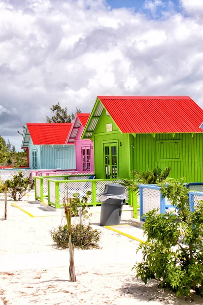 Colorful Huts Maldives — Stock Photo, Image