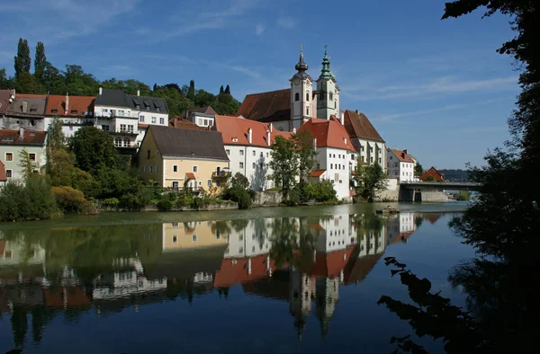 Krajobraz Miejski Starego Miasta Steyr Górna Austria Austria — Zdjęcie stockowe
