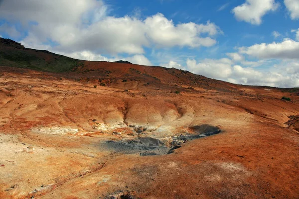 Area Paesaggio Geotermica Vicino Krysuvik Iceland — Foto Stock