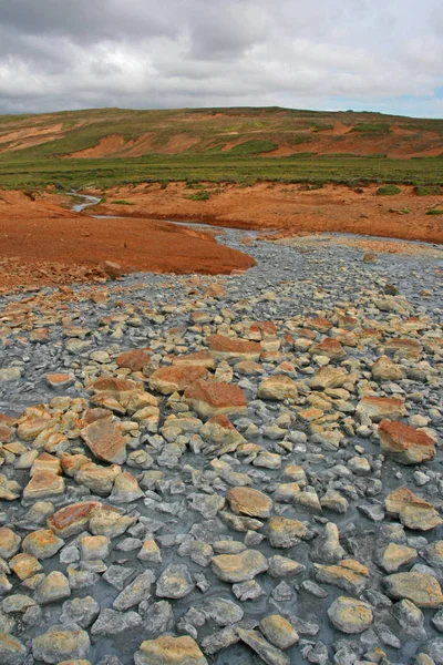 Rivered Geothermal Krysuvik Iceland — Foto de Stock