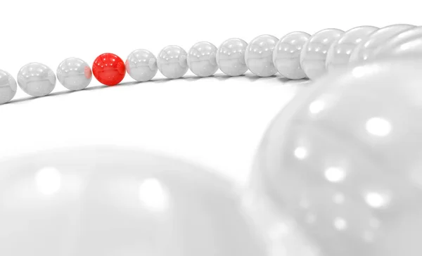 Red Ball Focus — Stock Photo, Image