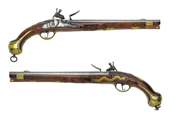 Πιστόλι Αντίκα Prussian Flintlock — Φωτογραφία Αρχείου