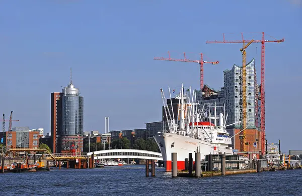 Città Portuale Amburgo Germania — Foto Stock