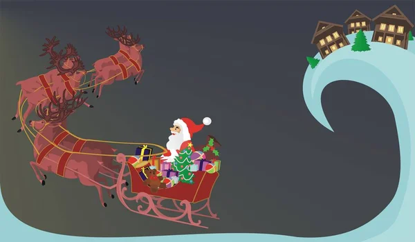 Santa Give Away Gifts — Stock Photo, Image