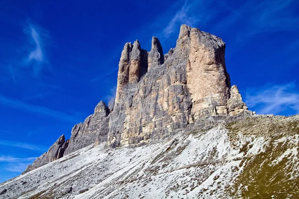 Três Picos Nas Dolomitas — Fotografia de Stock