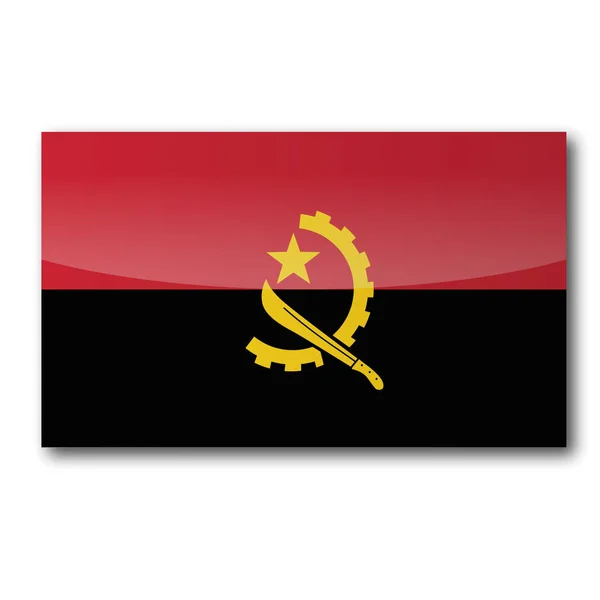 Drapeau Angola Drapeau Pays — Photo