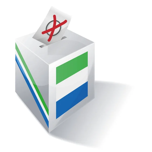 Verkiezingskaart Sierra Leone — Stockfoto