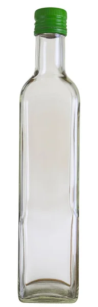 Close Empty Vodka Glass Bottle Isolated White Images Stitched — Stock Photo, Image