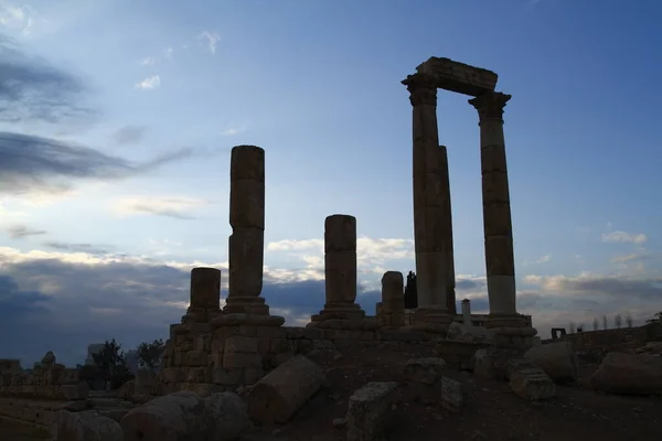 Templo Hércules Amã Cidadela Amã Jordânia — Fotografia de Stock