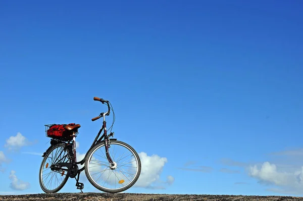 Fiets Het Veld — Stockfoto