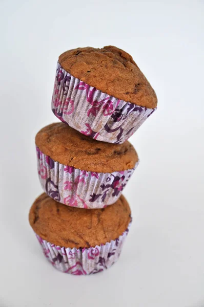 Lekker Cupcakes Achtergrond Close — Stockfoto