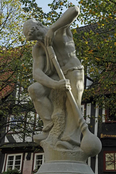 Glasbläserbrunnen Rinteln — Stockfoto