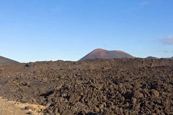 Vulkan Timanfaya Nationalpark Lanzarote Spanien — Stockfoto