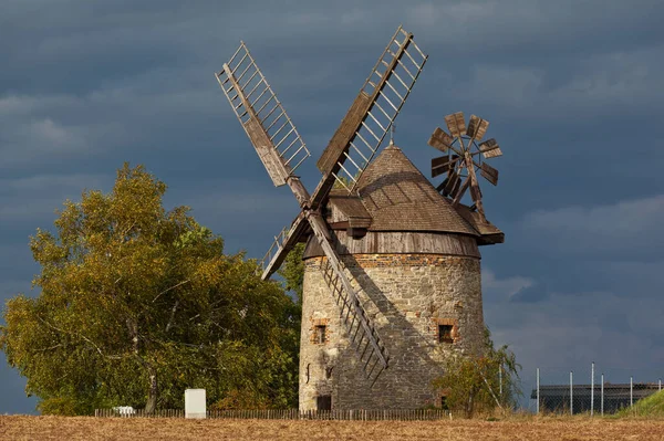 Väderkvarn Vid Endorf Stad Falkenstein Harz — Stockfoto