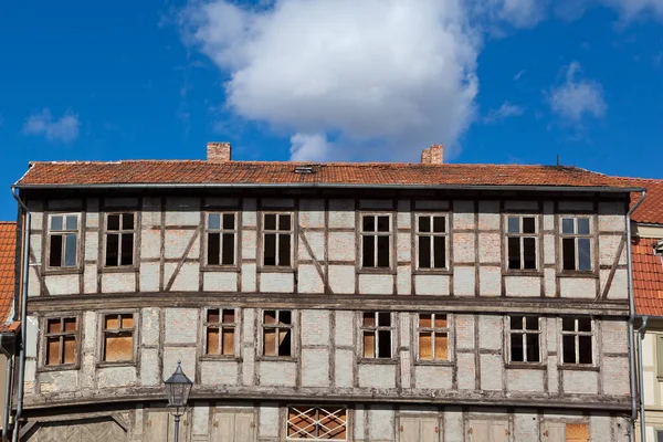 Timbered Town Quedlinburg Ailing Half Timbered House — Stock Photo, Image