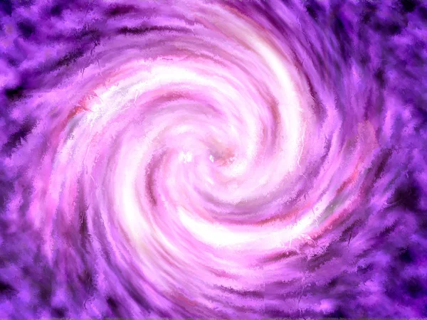 Ein Lila Sonnensystem Auf Violett — Stockfoto
