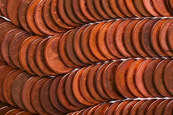 Евро Монеты Центов Качестве Интересного Фона Студия — стоковое фото