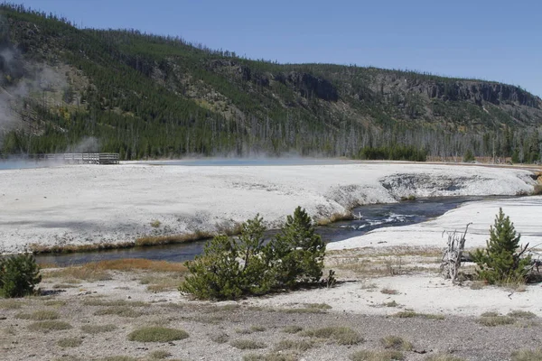 Yellowstone Nemzeti Park Egy Nemzeti Park Egyesült Államokban Teszi Világ — Stock Fotó