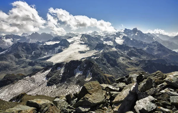 Vista Panorâmica Paisagem Majestosa Dos Alpes — Fotografia de Stock