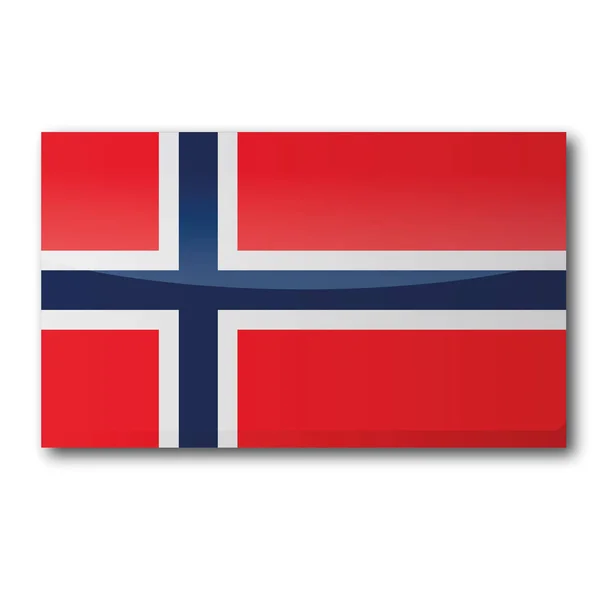 노르웨 국기를 가까이 — 스톡 사진