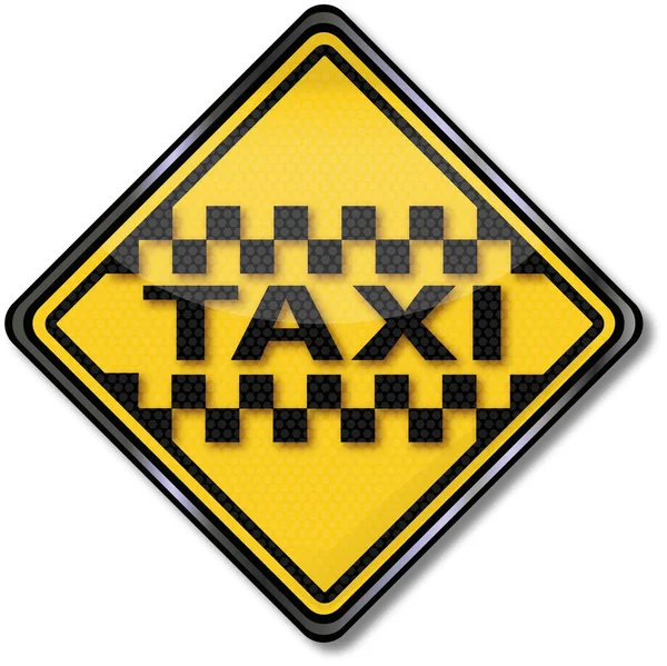 Segno Chiamata Taxi Chiamata Taxi — Foto Stock