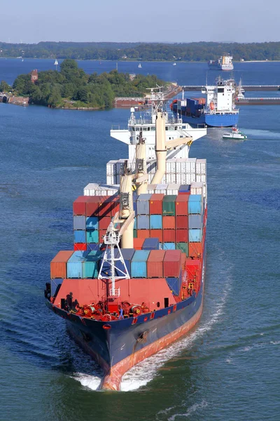 Frachtschiff Seetransport Für Die Schifffahrt — Stockfoto
