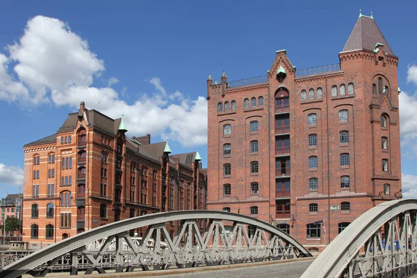 Casas Conta Speicherstadt Hamburgo — Fotografia de Stock