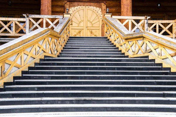 Wooden Stairs Bridge — Stock Photo, Image