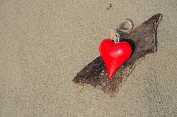 Ein Herz Strand — Stockfoto