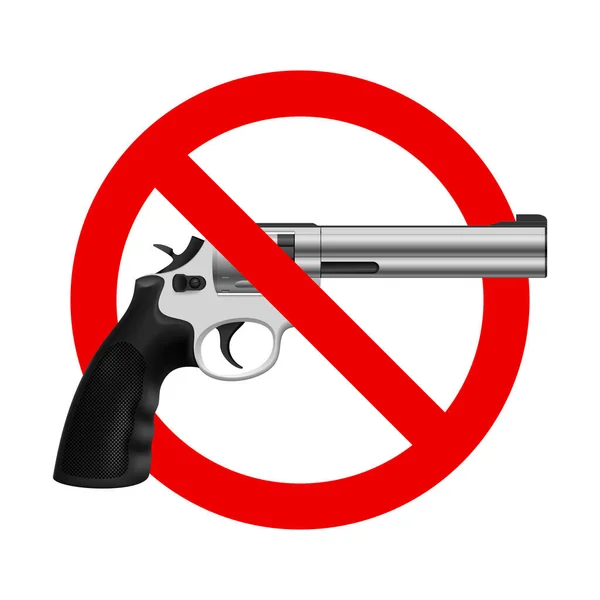 Simbolo Gun Illustrazione Sfondo Bianco — Foto Stock