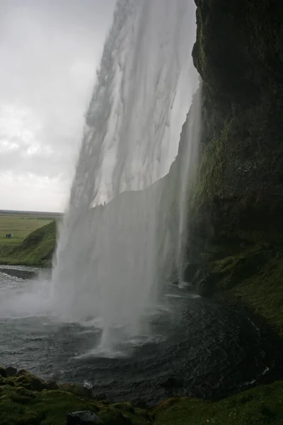 Vista Panoramica Maestoso Paesaggio Con Cascata — Foto Stock