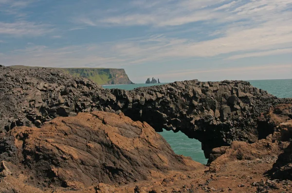 Coastline Vik Dyrholaey Iceland — Stock Photo, Image