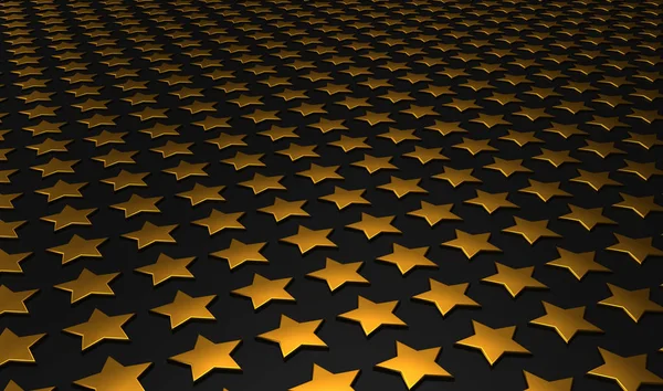 Estrellas Fondo Matriz Oro Negro — Foto de Stock