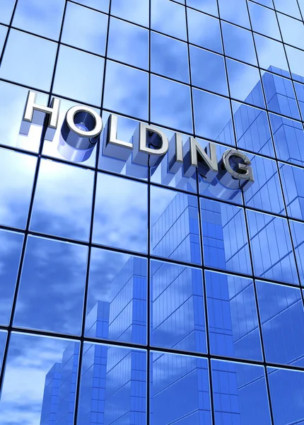 Blue Business Concept Holding — Foto Stock