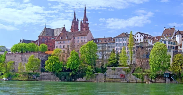 Basel Een Stad Aan Rijn Het Noordwesten Van Zwitserland — Stockfoto