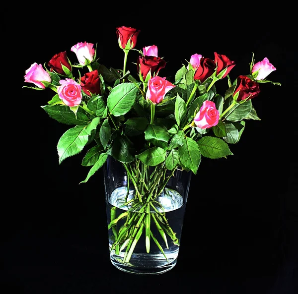 Rosenstrauß Der Vase — Stockfoto