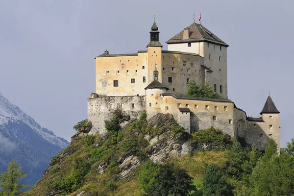 Castle Tarasp Switzerland Autumn — Stock Photo, Image