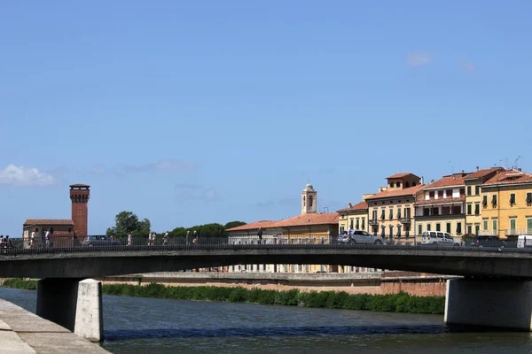 Citadella Και Ponte Solferino Στην Πίζα — Φωτογραφία Αρχείου