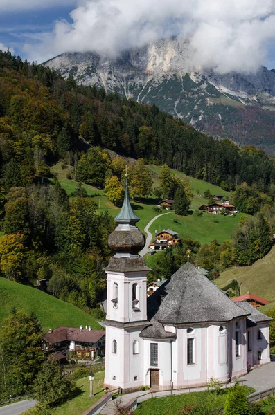 Igreja Maria Gern Berchtesgaden Baviera — Fotografia de Stock