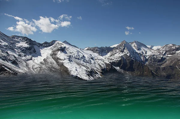 Vista Panoramica Maestosi Paesaggi Alpini — Foto Stock