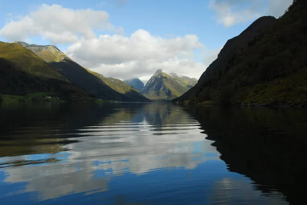 Noruega Sobre Naturaleza Paisaje Fondo —  Fotos de Stock