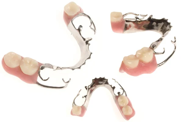 Set Different Dentures — Stock Photo, Image