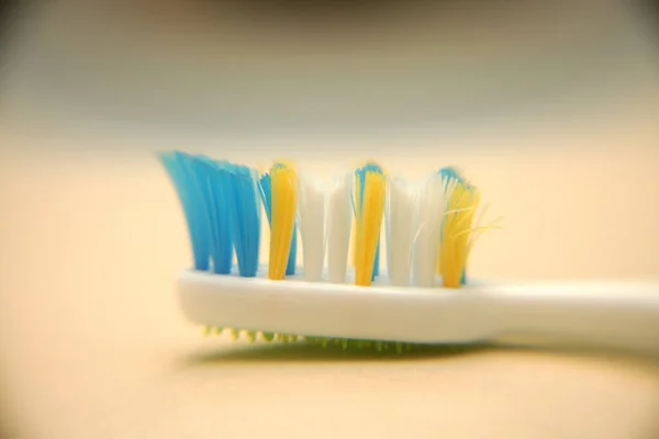 歯ブラシのマクロショット — ストック写真
