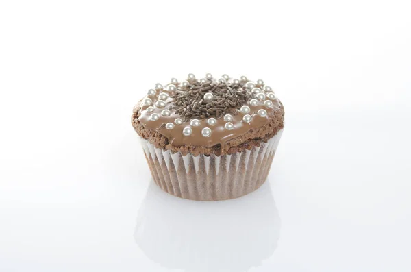 Alcuni Dolci Muffin Sfondo Bianco — Foto Stock