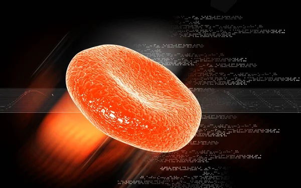 Ilustración Digital Las Células Sanguíneas Color — Foto de Stock