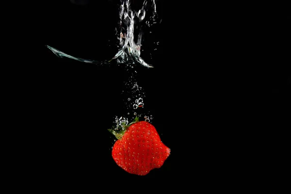 Fragola Matura Fresca Vicino — Foto Stock