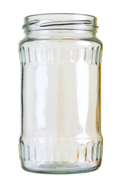 Közelkép Egy Üres Fehér Alapon Elszigetelt Védőüvegről — Stock Fotó